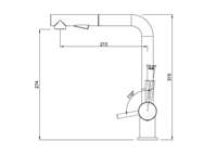 Robinet de cuisine finition or avec douchette extractible, mitigeur de luxe en laiton pour évier de cuisine moderne, design pour usage domestique