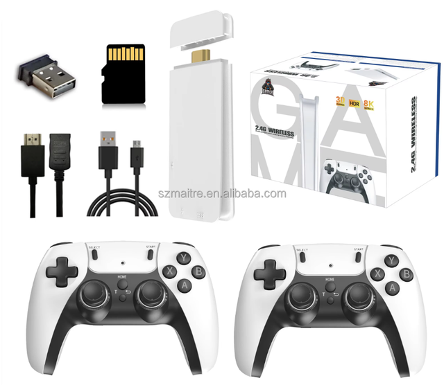 Hot Sale M15 Game Stick 4K Gaming Stations 64GB Retro 20000 Games Dual Joystick Portable Classic Retro Gaming Console