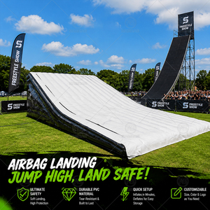 NAIRBAG Airbag de cascade/Airbag d'atterrissage gonflable avec rampe/Airbag de saut à vélo MTB BMX FMX - Product Image 1