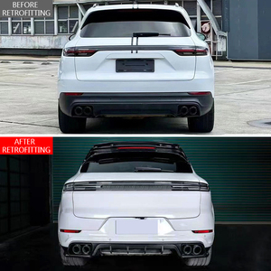 Protector de Parachoques Trasero de Fibra de Carbono Tecat para Cayenne, Modificación y Mejora de Automóviles 2018-2023 - Product Image 2