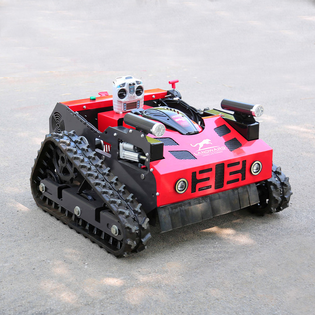 Multipurpose Self-Propelled Wireless Robot Lawn Mower All Terrain Crawler Remote Control Lawn Mower Smart Weed Mower for Sale