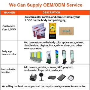 CH LCD điện tử kỹ thuật số biển quảng cáo đứng cảm ứng thông minh màn hình tương tác Totem hiển thị cho cửa hàng menu kinh doanh - Product Image 5