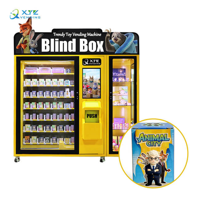 21.5 Inch Touch Screen Toy Doll with Xy Elevator Adjustable Slots Mystery Gift Box Vending Machine
