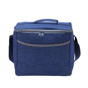Sac isotherme tactique d'extérieur en polyester rayé, réutilisable, 12L, imperméable, avec fermeture éclair et poignée, pour le déjeuner - Product Image 2