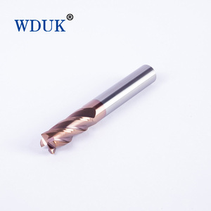 HRC55 Tungsten Çelik Yuvarlak Uçlu Freze, 4 Kanallı Karbür <span class=keywords><strong>CNC</strong></span> Freze Kesicisi, Çelik İşleme İçin - Product Image 4