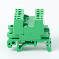 Connecteurs de bornier sur rail DIN 2EDGUKR-5.08MM + 2EDGK-5.08MM RS Vert PA66 300V 15A 2-24 pôles