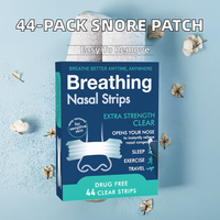 Lot de 44 patchs corporels anti-ronflement : Améliore la viscosité et le soin transfrontalier, prévient la respiration buccale, améliore la ventilation nasale