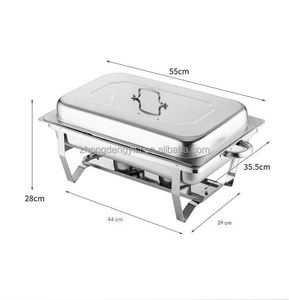 Equipo de Buffet para Hoteles Comerciales, Calentador de Alimentos Eléctrico de Acero Inoxidable, Juegos de Buffet para Restaurantes - Product Image 6