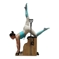 Chaise de Pilates Combo Stable Wunda en Chêne – Équipement de Fitness, Machine de Pilates Reformer en Bois pour Exercices d'Étirement