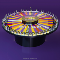 Roue de la Fortune, Roue Porte-Bonheur, Grand Jeu de Roue Lumineuse, Super Roue de Fête Rotative, Roue Tournante dans le Sens des Aiguilles d'une Montre