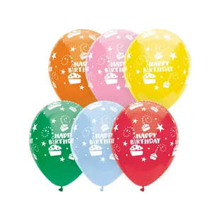 5 10 12 18 36 pulgadas forma redonda al aire libre gran empresa de publicidad logotipo Balon serigrafía globo de látex impreso personalizado