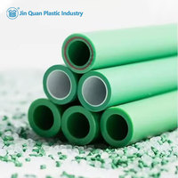 Tuyau d'alimentation en eau froide et chaude flexible haute pression, écologique, durable, 1/2 pouce SDR6 PN20 PPR plastique, durée de vie de 50 ans, ISO 9001