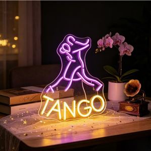 Insegna Luminosa a LED a Forma di <span class=keywords><strong>TANGO</strong></span> per Ballerini di <span class=keywords><strong>Tango</strong></span>, Ideale per Studio di Danza, Bar, Caffetteria - Product Image 1