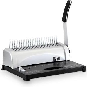 Металлическая переплетная машина 3870 с ручным приводом и функцией перфорации на 21 отверстие для 12 документов формата А4 - Product Image 4