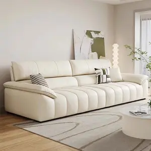 1 Stop Solution Modern White Leather Upholstery Living Room Sectional Sofa Set Furniture