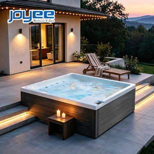 JOYEE Meilleures ventes <span class=keywords><strong>Jacuzzi</strong></span> minimaliste 3 personnes, Spa de jardin économique, OEM Chine Ariestech, Baignoires simples, <span class=keywords><strong>Jacuzzi</strong></span> tubulaire - Product Image 1
