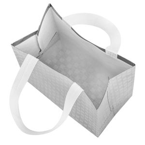 Powerful Manufacturers Gold Silver Checkered <b>Gift</b> Custom Size <b>Large</b> Capacity Non Woven Shopping <b>Bags</b> - Product Image 3