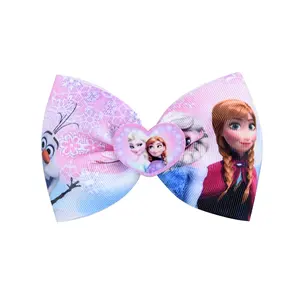Okay Custom 4,7 pulgadas Lazos de cinta Diademas Personaje de princesa Lazos para el cabello Pinzas para el cabello - Product Image 1