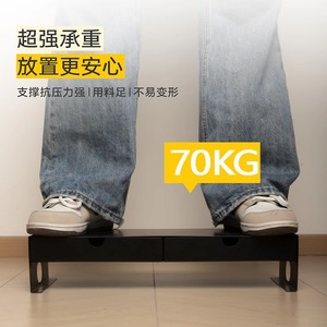 Support d'écran OuShouMei à double niveau en acier carbone avec tiroir pour ordinateur de bureau - Product Image 3