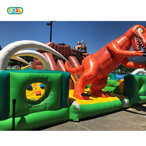 No eléctrica multijugador fiesta globo de aire inflable dinosaurio obstáculo <span class=keywords><strong>radical</strong></span> - Product Image 2