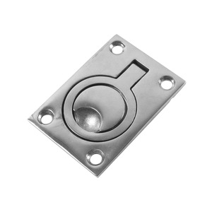 Stainless Steel <b>Floor</b> Latch 62x44mm Square Ring Marine Hardware for <b>Boat</b> Yacht Repair Replacement - Product Image 1