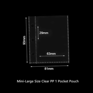 Mini 1 Pocket visiera per carte <span class=keywords><strong>da</strong></span> gioco portafogli portaoggetti pagine Album foto porta raccolta inserti deposito prodotto - Product Image 6