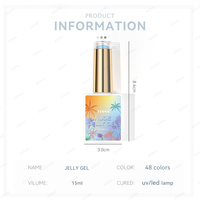 JTING fournisseur professionnel d'ongles personnaliser Unique marque 48 couleurs Jelly Gel collection vernis à ongles ensemble boîte OEM/ODM conception personnalisée