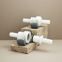 BRT Acétal 1/4 "5/16" 3/8 "Tuyau Barb Droit Non Valvé Plastique Connexion Rapide Déconnexion Coupleur Insert