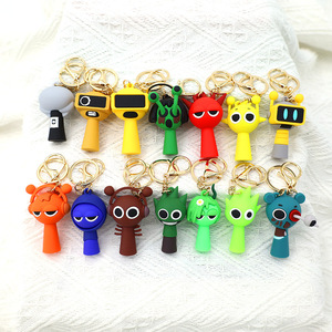 <b>Game</b> Doll Keychain Sprunki Rhythm Box Keychain <b>Game</b> Peripheral Cartoon Pendant Pendant Pendant Keychain Children's Gift Pendant - Product Image 3