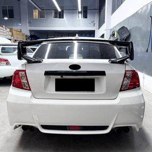 Alerón Trasero para Subaru Impreza WRX STI 2008-2014, Color Negro Piano, Textura de Fibra de Carbono, Material ABS, Forma de Ala, Montaje en el Maletero - Product Image 1