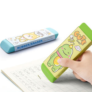 <span class=keywords><strong>M</strong></span> & G高品质9pc/套学生文具礼品新款卡通橡皮擦套装铅笔橡皮擦橡胶TPR材料动物袋图案 - Product Image 1
