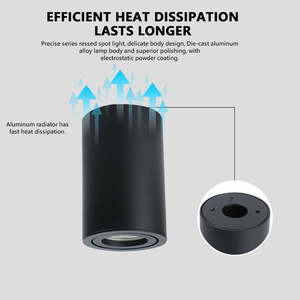 Nouveau design Éclairage intérieur domestique commercial vers le bas monté en surface Downlight LED <span class=keywords><strong>GU10</strong></span> COB au plafond - Product Image 4
