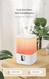 Umidificador de Ar Ultrassônico Inteligente Elétrico Doméstico com Tanque de Água Transparente Branco RUNAL OEM com Tuya Wifi - Product Image 3
