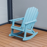 Fauteuil à bascule grenouille de style américain pour l'extérieur, chaise longue de jardin en HDPE, chaise de plage imperméable et résistante à l'humidité