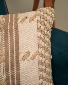 Meilleur fait à la main indien coton housse de coussin embelli Patchwork oreiller décoratif maison tissé Technique salon canapés - Product Image 2