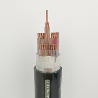 Cable Eléctrico de Bajo Voltaje Antiflaming con Aislamiento XLPE y Cubierta de PVC, Blindado, 0.6/1kV 4*70+1*35