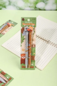 KUKI 可爱森林伴侣中性笔2支装 卡通学生可爱文具卡哇伊卡通文具 - Product Image 3