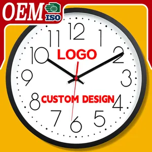 Оптовая продажа, 12 Дюймов, 30 см, Современный арт-деко, кварцевые настенные часы с индивидуальным логотипом, 3D цифровой домашний декор, дизайн с одним лицом