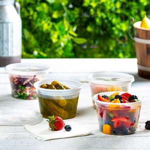 Contenants alimentaires en plastique transparent de qualité supérieure, compatibles micro-ondes, 16 oz, avec couvercle anti-fuite, pour soupe à emporter, boîte à lunch - Product Image 4