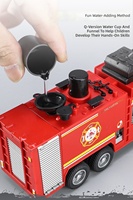 Camion de pompier miniature en métal moulé sous pression 1:50, série de véhicules de sauvetage en alliage métallique, jouet pour garçons
