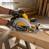 Scie circulaire sans fil pour les travaux de bricolage, la rénovation, la réparation, les tâches d'atelier et les travaux de modélisme