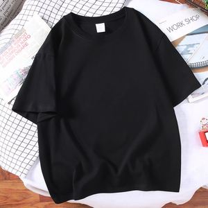 เสื้อยืดคอกลมแขนสั้นสีพื้นผ้าฝ้าย 100% คุณภาพสูงสั่งทำโลโก้ได้ ขายส่งสำหรับผู้ชาย - Product Image 6