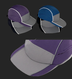 Cappello catarifrangente Hi Vis cappello da sole di sicurezza non strutturato striscia riflettente fluorescente 5 pannello Trail Hunting cappello riflettente per la corsa - Product Image 1