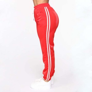 Tennis féminin glamour <span class=keywords><strong>Ensemble</strong></span> À Capuche et Cordon Jogger avec Deux Rayures - Product Image 5