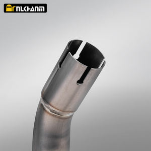 ท่อเชื่อมกลางท่อไอเสียรถจักรยานยนต์ NlkHanm Suzu V-STROM 650/650 <span class=keywords><strong>XT</strong></span> <span class=keywords><strong>DL650</strong></span>/<span class=keywords><strong>DL650</strong></span> ปี 2017-2022 สีเงิน ทำจากไทเทเนียมอัลลอยด์ ขนาดมาตรฐาน - Product Image 4
