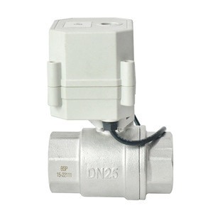 Vanne à boisseau sphérique Wi-Fi Tonhe DN25 en acier inoxydable avec actionneur électrique fileté pour le contrôle de l'eau et de l'air - Product Image 1
