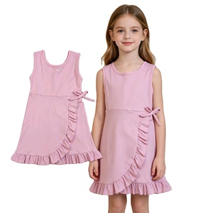 RTS Fashion Children's Little Girls Casual Breathable Ruffles Play Tennis Yoga Sports Dress Shorts Lined <b>Clothes</b> - Product Image 1