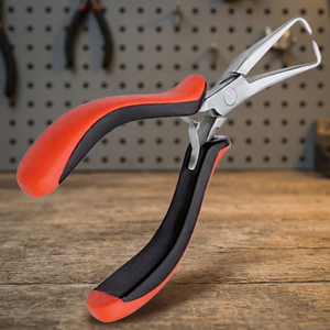 ASAP BEAUTY PAKISTAN Custom Logo Hot Selling Hair Extension Pliers Stainless Steel <b>Beading</b> Tool Hook <b>Needles</b> Model Hair Ext.1 - Product Image 2
