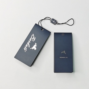 Tùy Chỉnh Trắng Vòng Chai Quà Tặng Thẻ Giấy Treo Thẻ Với In Logo Riêng, Phụ Kiện May Mặc Quần Áo Hangtag Với Lá Vàng - Product Image 6