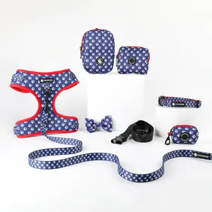Personalized Dog Harness Bag Bundle Dog Collar Leash And Harness Set Pet Products New 2024